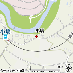 栃木県那須烏山市小塙周辺の地図