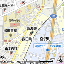 砺波警察署周辺の地図