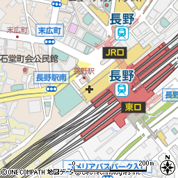 長野中央警察署長野駅前交番周辺の地図
