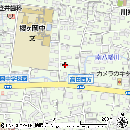長野県長野市高田844周辺の地図
