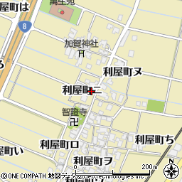 石川県金沢市利屋町ニ2周辺の地図