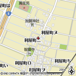 石川県金沢市利屋町ニ周辺の地図