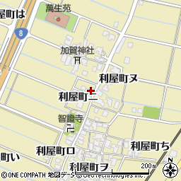 石川県金沢市利屋町（ニ）周辺の地図