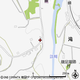 栃木県那須烏山市滝周辺の地図