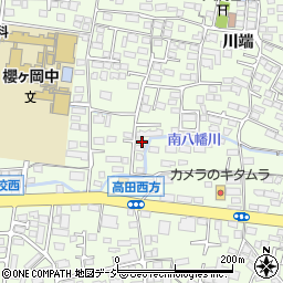 長野県長野市高田川端840周辺の地図