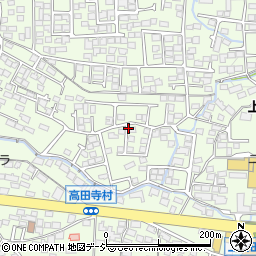 長野県長野市高田周辺の地図