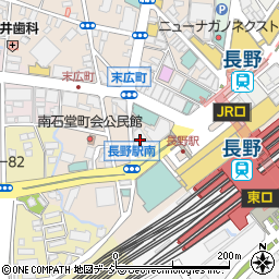 アース　長野駅前店周辺の地図