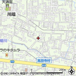 長野県長野市高田川端747-14周辺の地図