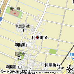 石川県金沢市利屋町ヌ周辺の地図