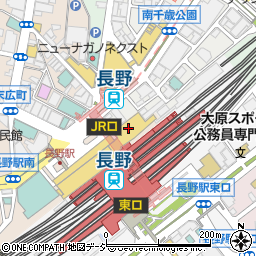 はなまるうどんＭＩＤＯＲＩ長野店周辺の地図