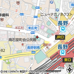 長野駅前おとなこども矯正歯科周辺の地図