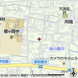 長野県長野市高田川端848周辺の地図