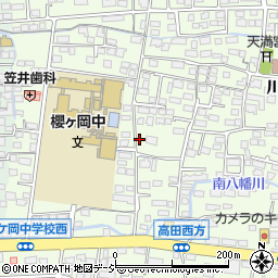 長野県長野市高田川端853周辺の地図