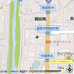 長野放送周辺の地図