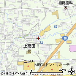 長野県長野市高田1480-14周辺の地図