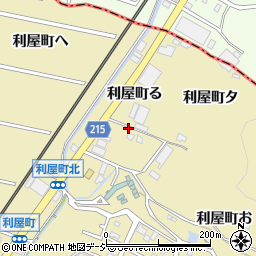 石川県金沢市利屋町る周辺の地図