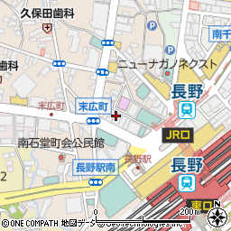 中村屋 長野本店周辺の地図
