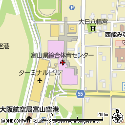 富山県総合体育センター周辺の地図