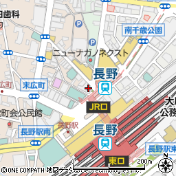 信州地酒居酒屋 長野駅前酒場周辺の地図