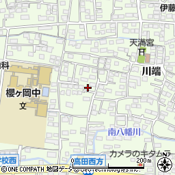 長野県長野市高田川端855-7周辺の地図