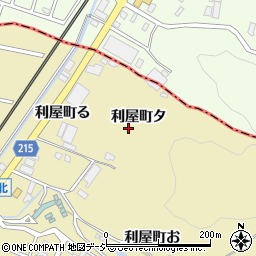 石川県金沢市利屋町タ周辺の地図