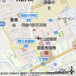 城下町会館周辺の地図