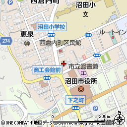 セブンイレブン沼田西倉内町店周辺の地図