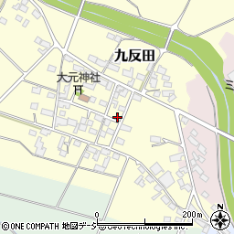 長野県須坂市九反田町周辺の地図