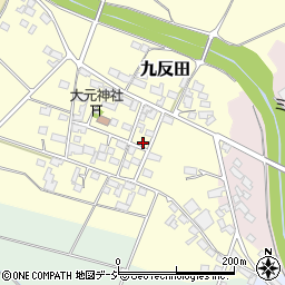 長野県須坂市九反田町周辺の地図