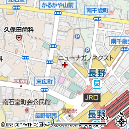 豚のさんぽ　長野駅前店周辺の地図