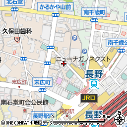 バニクマン BANIKUMAN 長野駅前周辺の地図