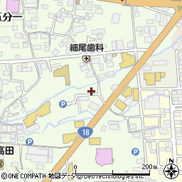 長野県長野市高田1496-21周辺の地図