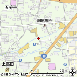 長野県長野市高田1496-24周辺の地図