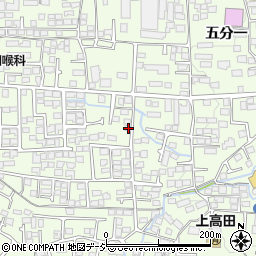長野県長野市高田川端707周辺の地図