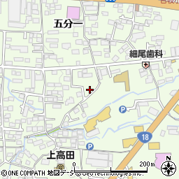 長野県長野市高田558-13周辺の地図