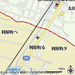 石川県金沢市利屋町へ周辺の地図