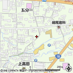 長野県長野市高田558-12周辺の地図