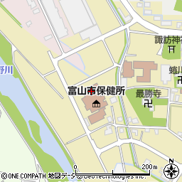 富山県庁各種センター　富山県心の健康センターひきこもり地域支援センター周辺の地図