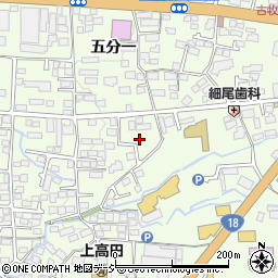 長野県長野市高田558-7周辺の地図