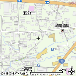 長野県長野市高田558-8周辺の地図