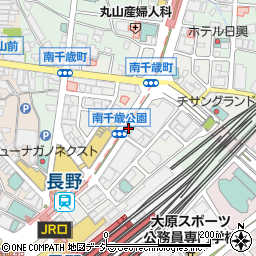 長野県長野市南千歳周辺の地図