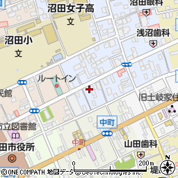 沼田城みんなでつくる会推進事務局周辺の地図