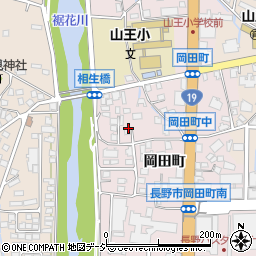 長野県長野市中御所岡田町周辺の地図