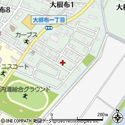 石川県河北郡内灘町大根布1丁目310周辺の地図