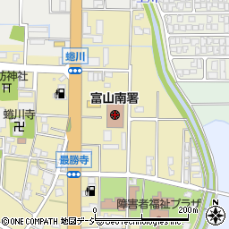 富山南警察署周辺の地図