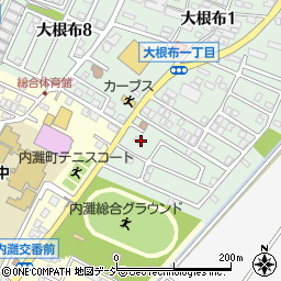 石川県河北郡内灘町大根布1丁目264周辺の地図