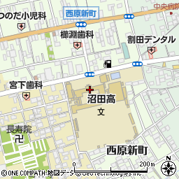 群馬県立沼田高等学校周辺の地図