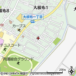 石川県河北郡内灘町大根布1丁目291周辺の地図