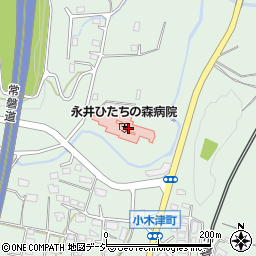 ヤマザキＹショップ永井ひたちの森売店周辺の地図