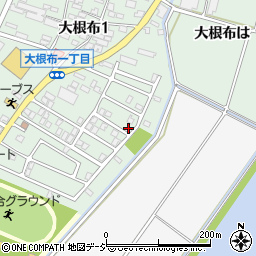 石川県河北郡内灘町大根布1丁目338周辺の地図